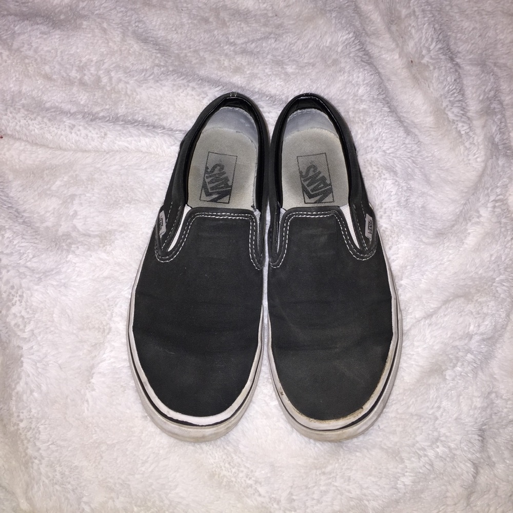 Black slip on vans